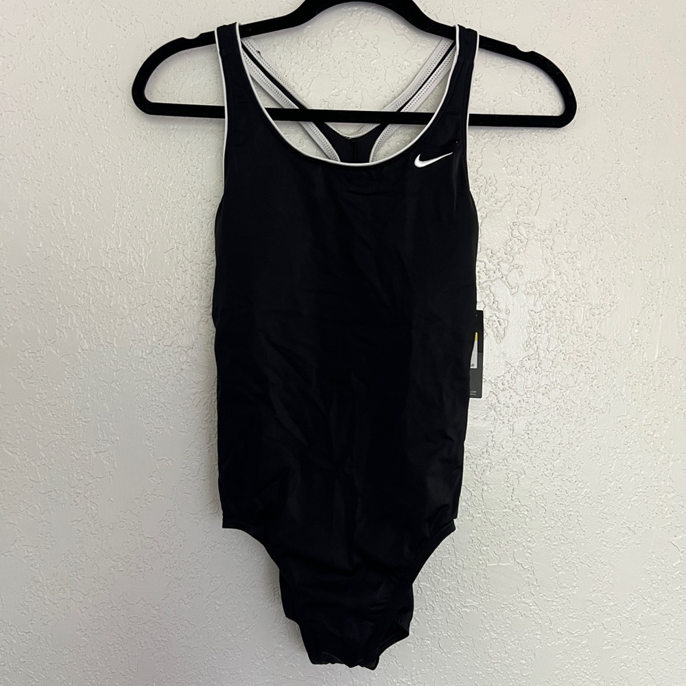 Nike Black One Piece Swimsuit Racerback NWT Size Small